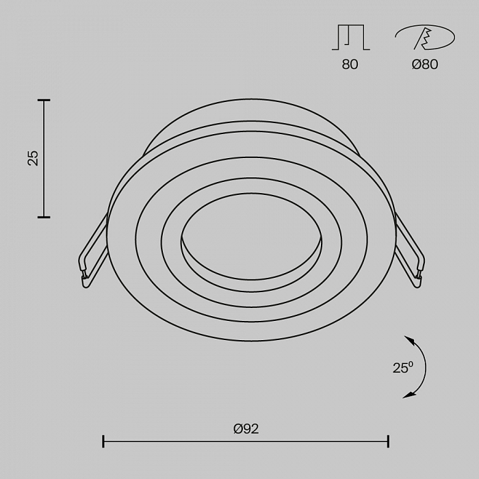 Светильник Technical DL023-2-01B